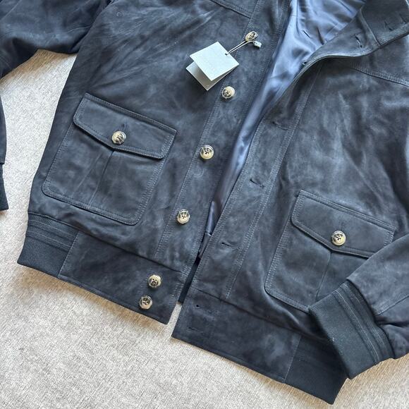 NWT $1,500 Baltzar Men’s Suede Jacket - Picture 3 of 10